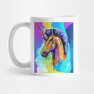 retro unicorn Mug